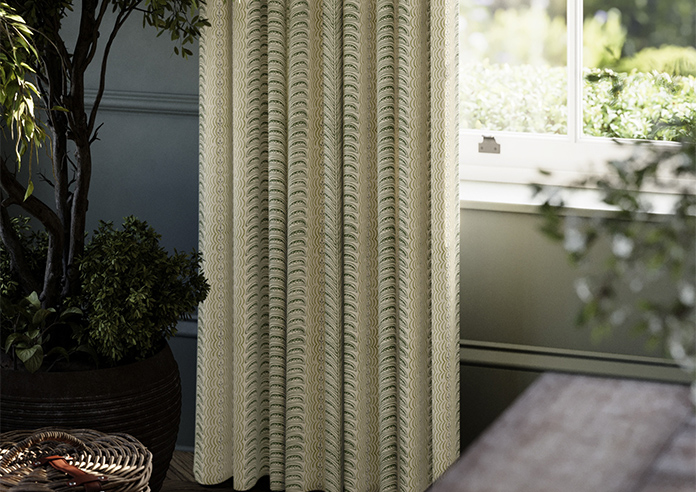 Land & Shore Fintra Stripe, Green - Made to Measure Curtains - Image 5